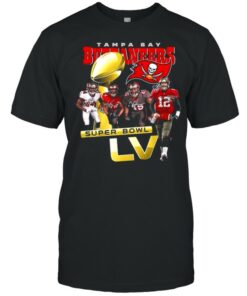 Tom Brady Devin White Lavonte David and Chris Godwin Tampa Bay Buccaneers With Super Bowl Lv 2021 Signatures shirt 1