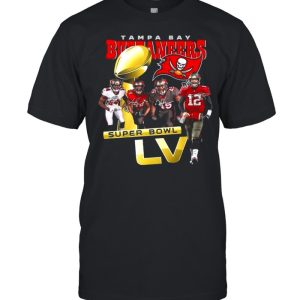 Tom Brady Devin White Lavonte David and Chris Godwin Tampa Bay Buccaneers With Super Bowl Lv 2021 Signatures shirt