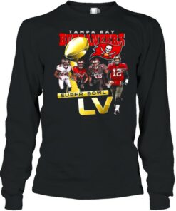 Tom Brady Devin White Lavonte David and Chris Godwin Tampa Bay Buccaneers With Super Bowl Lv 2021 Signatures shirt 2