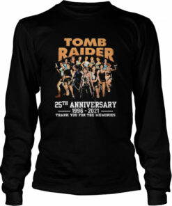 Tomb Raider 25th anniversary 1996 2021 thank you for the memories shirt 3