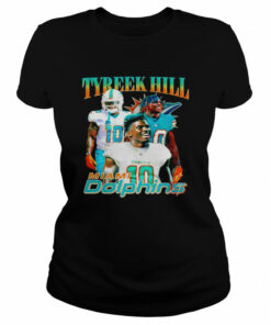 Tyreek Hill #10 Miami Dolphins T-shirt 1 Tyreek Hill 10 Miami Dolphins T shirt 2