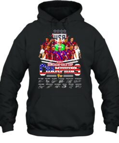 USA 2021 Concacaf gold cup champions player signatures shirt 4 USA 2021 Concacaf gold cup champions player signatures shirt 5