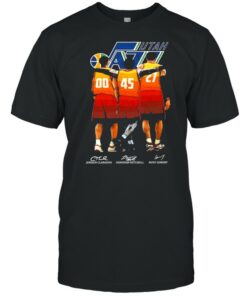 Utah Jazz Jordan Clarkson Donovan Mitchell And Rudy Gobert Signature Shirt 1
