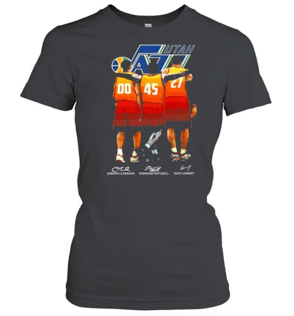 Utah Jazz Jordan Clarkson Donovan Mitchell And Rudy Gobert Signature Shirt