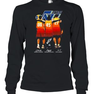 Utah Jazz Jordan Clarkson Donovan Mitchell And Rudy Gobert Signature Shirt 3