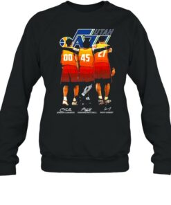 Utah Jazz Jordan Clarkson Donovan Mitchell And Rudy Gobert Signature Shirt 3 Utah Jazz Jordan Clarkson Donovan Mitchell And Rudy Gobert Signature Shirt 4