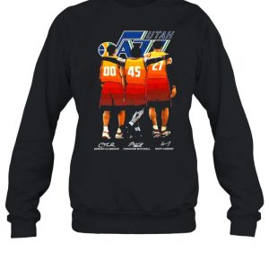 Utah Jazz Jordan Clarkson Donovan Mitchell And Rudy Gobert Signature Shirt 4