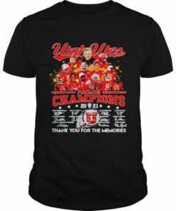 Utah Utes Pac 12 champions thank you for the memories signatures shirt 1