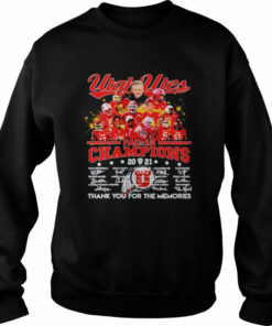 Utah Utes Pac-12 champions thank you for the memories signatures shirt 3 Utah Utes Pac 12 champions thank you for the memories signatures shirt 4