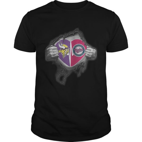 Vikings Twins Its in my heart inside me shirt