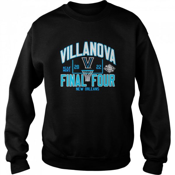 Villanova Wildcats Blue 84 2022 NCAA Men’s Basketball Tournament March Madness Final Four T-shirt