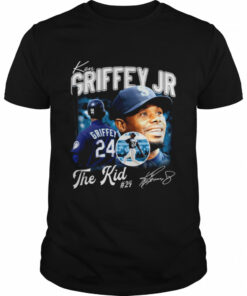 Vintage 80's Ken Griffey Jr The Kid Baseball Signature shirt 1