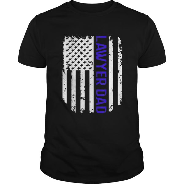 Vintage American Flag Proud Lawyer Dad shirt