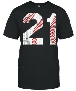 Vintage Baseball 21 Jersey Number shirt 1