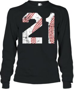 Vintage Baseball 21 Jersey Number shirt 3