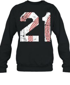 Vintage Baseball 21 Jersey Number shirt 4