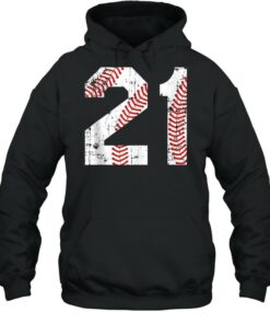 Vintage Baseball 21 Jersey Number shirt 5
