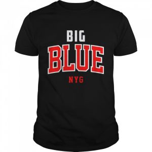 Vintage New York Football Big Blue Navy New York Sports shirt