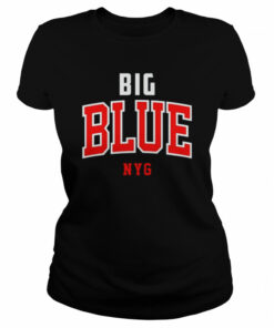Vintage New York Football Big Blue Navy New York Sports shirt 2