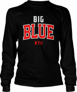 Vintage New York Football Big Blue Navy New York Sports shirt 3
