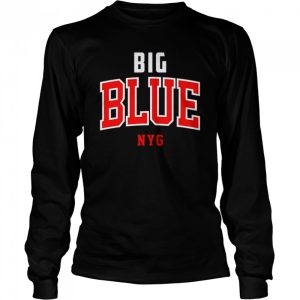 Vintage New York Football Big Blue Navy New York Sports shirt 3