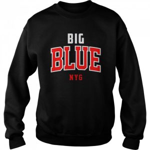 Vintage New York Football Big Blue Navy New York Sports shirt 4