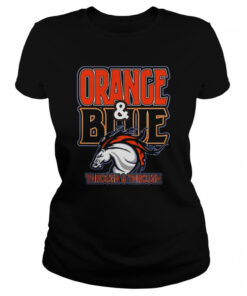 Vintage Orange And Blue Navy Sports Retro American Denver Football shirt 1 Vintage Orange And Blue Navy Sports Retro American Denver Football shirt 2