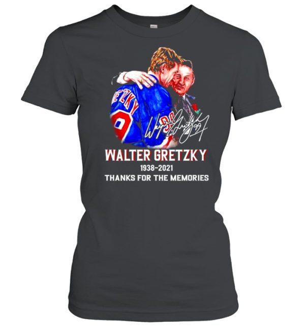 Walter Gretzky 1938 2021 thanks for the memories signature shirt