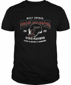 West Branch Bears 2022 State Playoffs class 1A district 5 Champions shirt 1