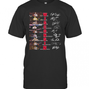 Wisconsin Tyler Wahl Kobe King Brad Davison Signatures T-Shirt