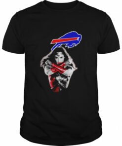 Wonder Woman Buffalo Bills logo T shirt 1