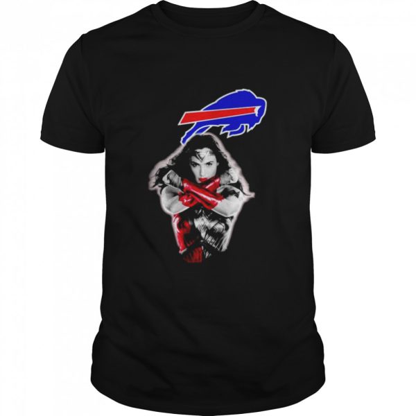 Wonder Woman Buffalo Bills logo T-shirt