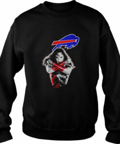 Wonder Woman Buffalo Bills logo T shirt 4