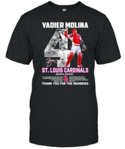 Yadier Molina St Louis Cardinals 2004 2022 signature shirt 1
