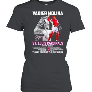 Yadier Molina St Louis Cardinals 2004-2022 signature shirt