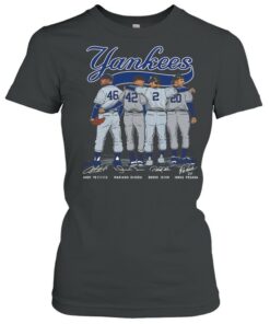 Yankees Andy Pettitte Mariano Rivera Derek Jeter Jorge Posada Signature shirt 2