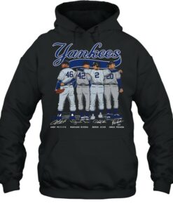 Yankees Andy Pettitte Mariano Rivera Derek Jeter Jorge Posada Signature shirt 5