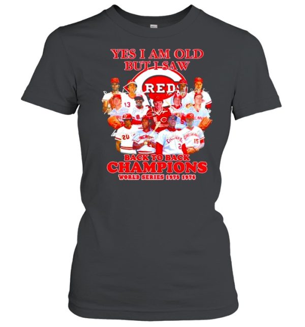 Yes I am old but I saw Cincinnati Reds all team signatures shirt