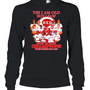 Yes I am old but I saw Cincinnati Reds all team signatures shirt 3