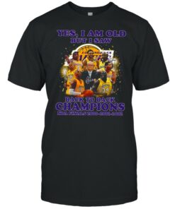 Yes i am old but i saw back to back champions nba finals 2000 2001 2002 shirt 1