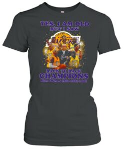 Yes i am old but i saw back to back champions nba finals 2000 2001 2002 shirt 2