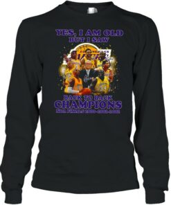 Yes i am old but i saw back to back champions nba finals 2000 2001 2002 shirt 3