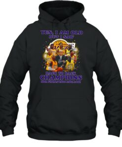 Yes i am old but i saw back to back champions nba finals 2000 2001 2002 shirt 5
