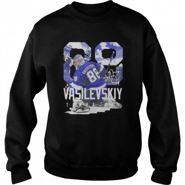 andrei Vasilevskiy Tampa Bay Lightning number 88 landmark shirt