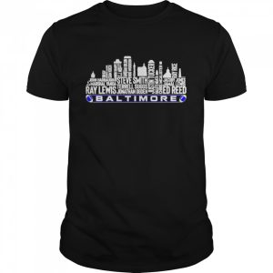 baltimore city sports team players name shirt