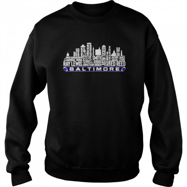 baltimore city sports team players name shirt