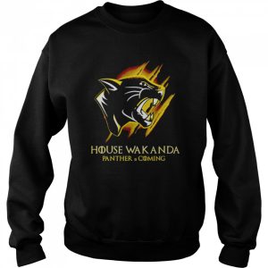 black Panther house wakanda panther is coming shirt 4