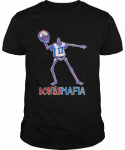 buffalo Bills Josh Allen skeleton bones mafia shirt 1
