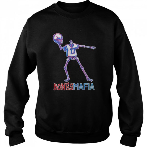 buffalo Bills Josh Allen skeleton bones mafia shirt