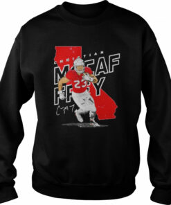 christian McCaffrey San Francisco 49ers player map shirt 4